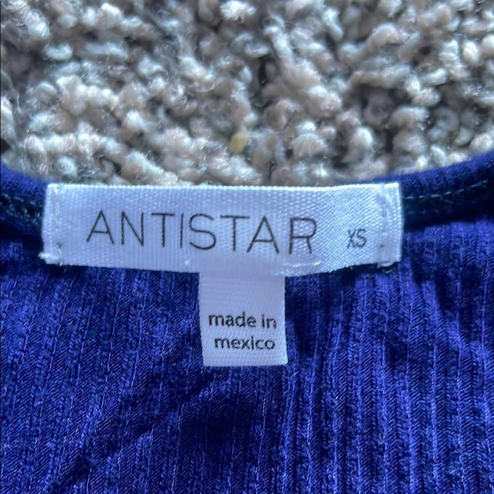 Antistar Navy Ruched Tank Top - Picture 4 of 6